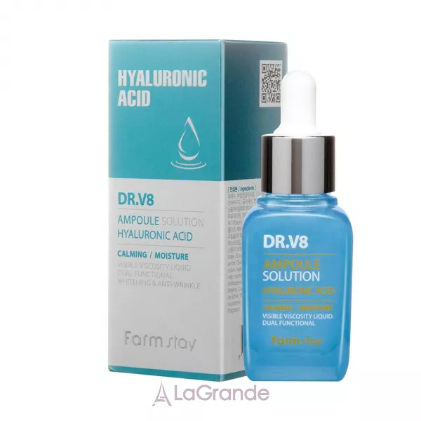 FarmStay DR.V8 Ampoule Solution Hyaluronic Acid �������� ��������� � ����������� ��������