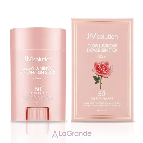 JMsolution Glow Luminous Flower Sun Stick Rose SPF50+ PA++++ ������������� ���� ��� ������� � ������� ����� SPF50+