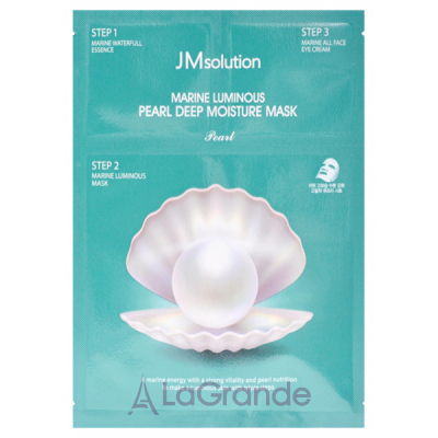 JMsolution Marine Luminous Pearl Deep Moisture Mask      (essence/1.5ml+mask/30ml+cr/1.5ml)