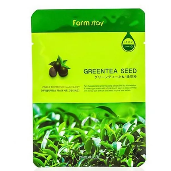 Farmstay Visible Difference Mask Sheet Green Tea Seed �������� ����� ��� ������� � ������� �������� ���