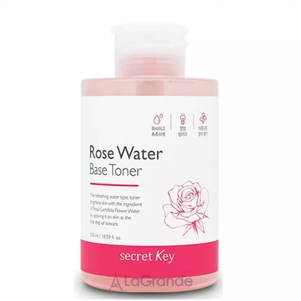 Secret Key Rose Water Base Toner ����� ��� ���� � ������� ����� � ���������� ����