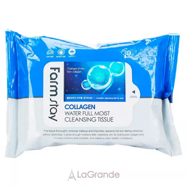 FarmStay Collagen Water Full Moist Cleansing Tissue �������� ��� �������� � ����������