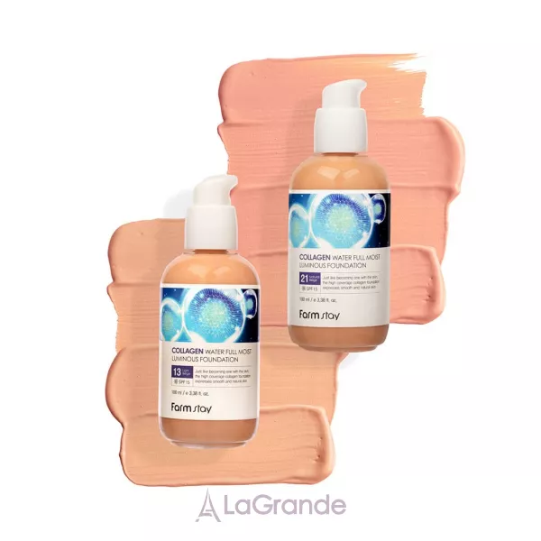 FarmStay Collagen Water Full Moist Luminous Foundation SPF15 ������������ ��������� ���� ��� ����