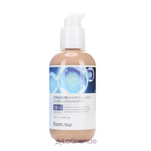 FarmStay Collagen Water Full Moist Luminous Foundation SPF15 ������������ ��������� ���� ��� ����