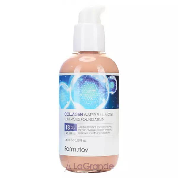 FarmStay Collagen Water Full Moist Luminous Foundation SPF15 ������������ ��������� ���� ��� ����