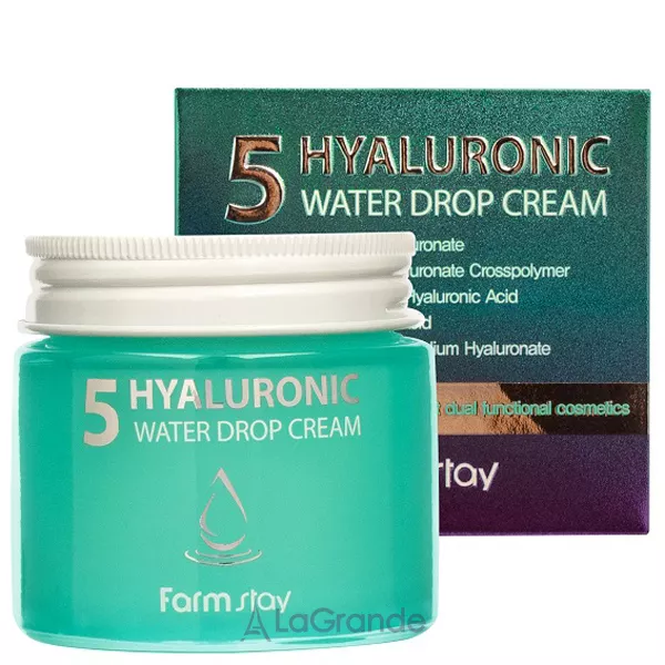 FarmStay Hyaluronic Acid 5 Water Drop Cream ���� ��� ���� ����������� � 5 ������ ������������ �������