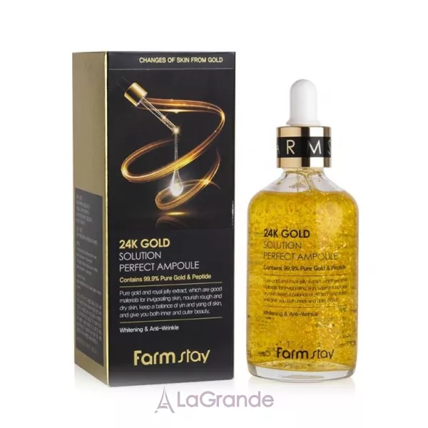 FarmStay 24K Gold Solution Perfect Ampoule ��������� � 24 �������� ������� � ���������