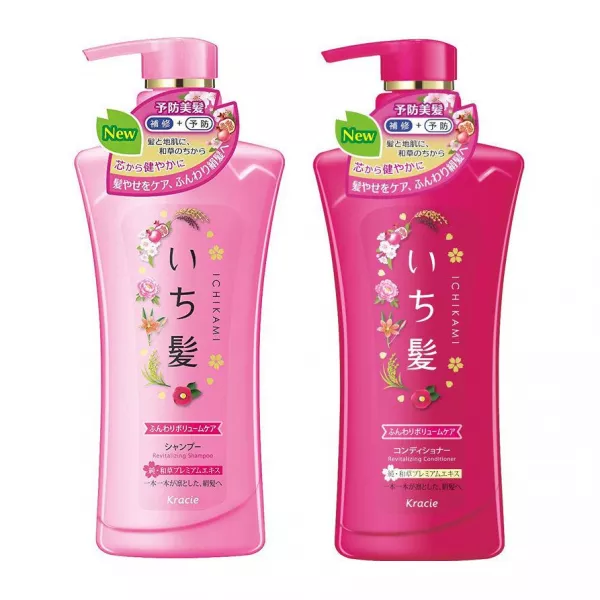 Kracie Ichikami Revitalizing Shampoo & Conditioner ���� ��� �������, �� ���� ��'�� (shmp/480ml + cond/480ml)