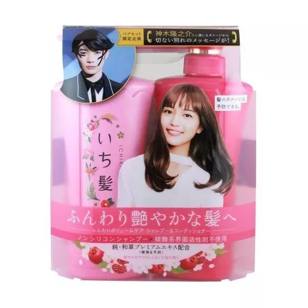 Kracie Ichikami Revitalizing Shampoo & Conditioner ���� ��� �������, �� ���� ��'�� (shmp/480ml + cond/480ml)