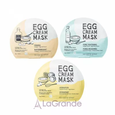 Too Cool For School Egg Cream Mask Hydration        