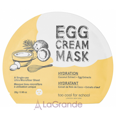 Too Cool For School Egg Cream Mask Hydration      c  