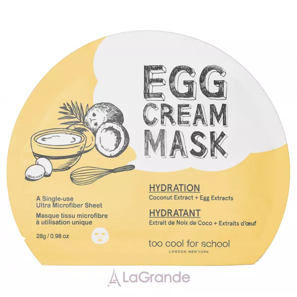 Too Cool For School Egg Cream Mask Hydration ���������� �������� ����� ��� ������� � ������ ����������