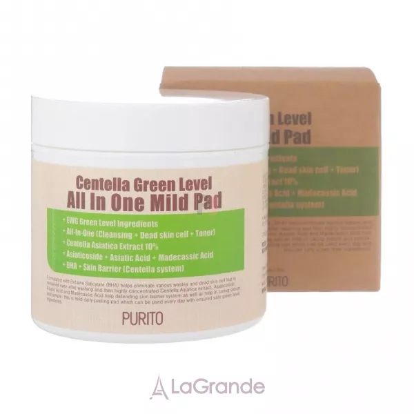 Purito Centella Green Level All In One Mild Pad ���������� ����-���� � �������� ��� �������� ����