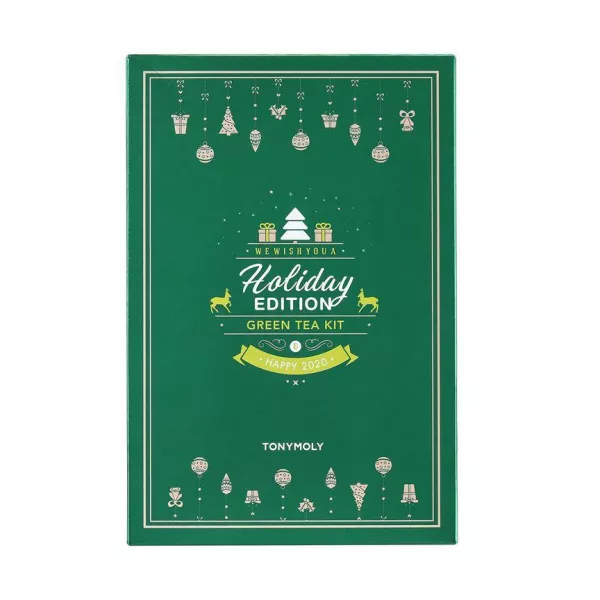 Tony Moly   The Chok Chok Holiday Green Tea Kit ���� ��� ������� (f/cr/60ml + e/cr/30ml + f/fo/50ml + 2xf/m/20g)