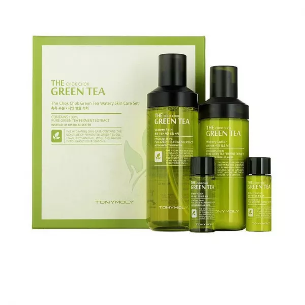 Tony Moly The Chok Chok Green Tea Watery Skin Care Set ���� (lot/160ml/20ml + f/toner/180ml/20ml)