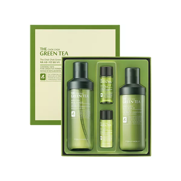 Tony Moly The Chok Chok Green Tea Watery Skin Care Set ���� (lot/160ml/20ml + f/toner/180ml/20ml)