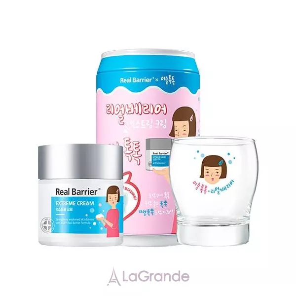 Real Barrier Extreme Cream Jinro TokTok Edition ����� (cr/50ml + bank/1pcs + glass/1pcs)