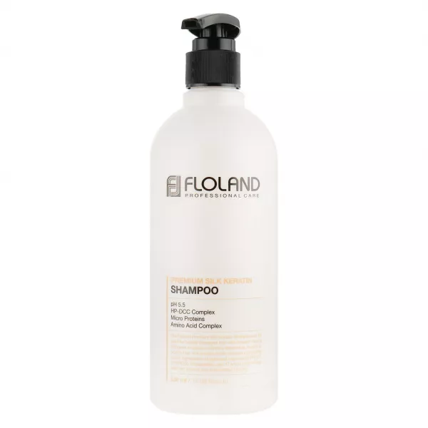 Floland Premium Silk Keratin Shampoo ������� ��� �������������� ������������ �����