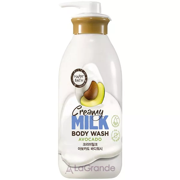 Happy Bath Creamy Milk Body Wash Avocado ����-���� ��� ���� 