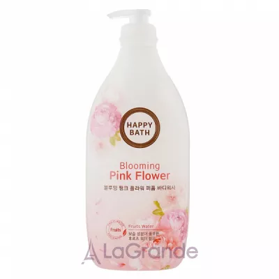 Happy Bath Blooming Pink Flower Perfume Body Wash       