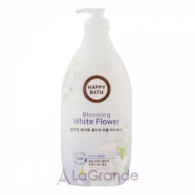 Happy Bath Blooming White Flower Perfume Body Wash         볿