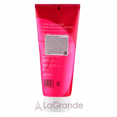J:ON Face & Body Snail Soothing Gel 98%   