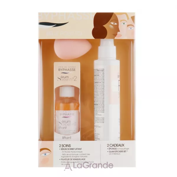 Byphasse Sorbet Serum Lifting �2 Set ���� (f/serum 50ml + fix/spray 150ml + sponge)
