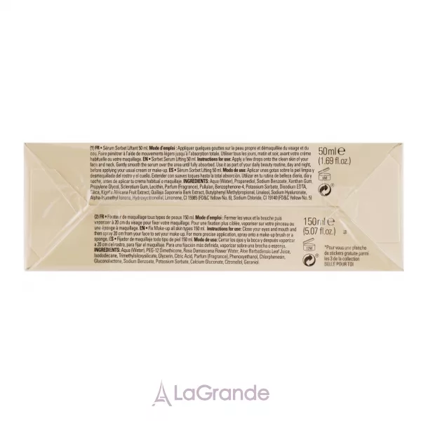 Byphasse Sorbet Serum Lifting �2 Set ���� (f/serum 50ml + fix/spray 150ml + sponge)