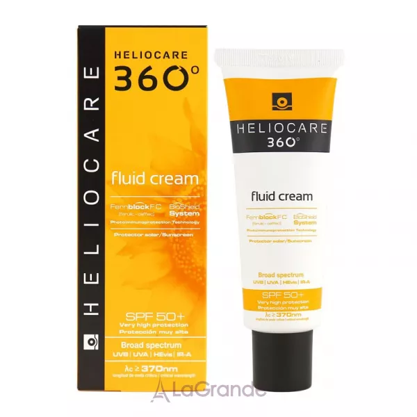 Cantabria Labs Heliocare 360 Fluid Cream SPF 50+ Sunscreen �������������� ����-����� ��� ���� ����� ���� SPF 50+
