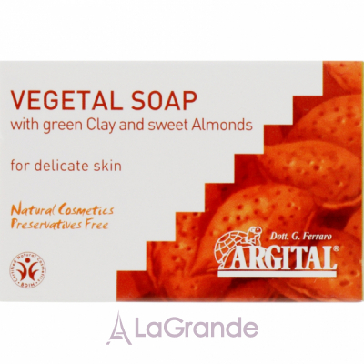 Argital Vegetal Soap with Green Clay Sweet Almonds        