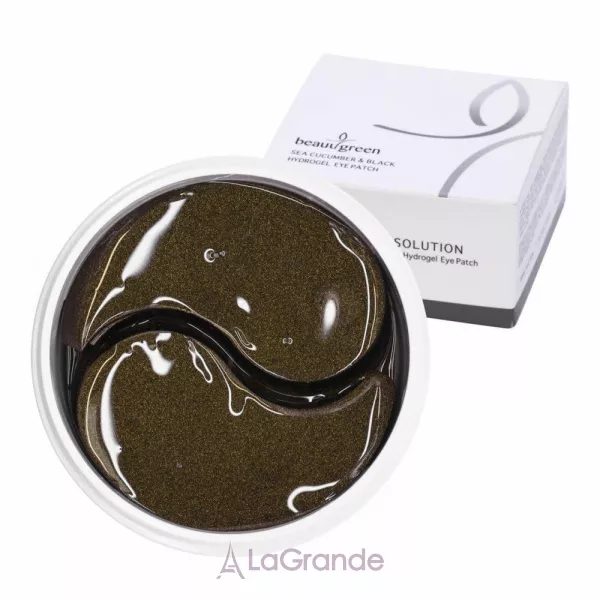 BeauuGreen Sea Cucumber & Black Hydrogel Eye Patch Big Size ������������ �������-����� � ������� ������� ��� ����, ������� ������