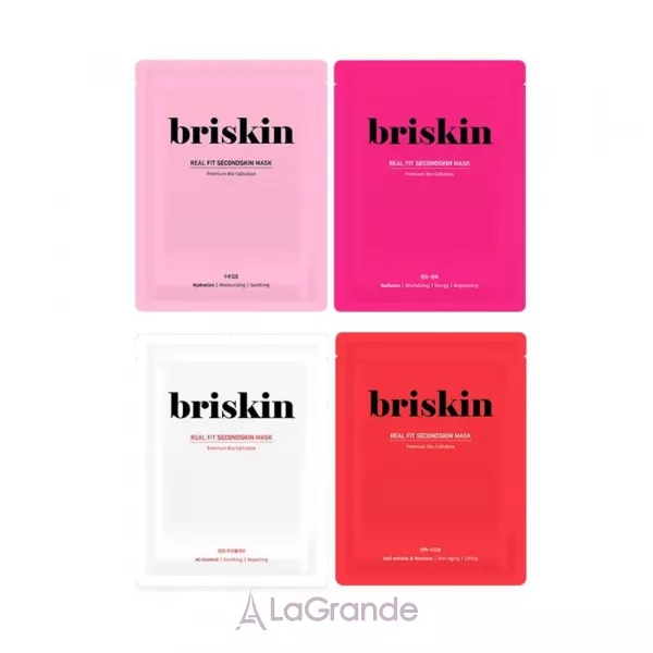 Briskin Real Fit Second Skin Mask Radiance ����� ��� ������������ ���� � ������ ����