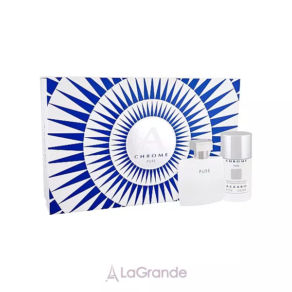 Azzaro Chrome Pure ����� ( ��������� ���� 50 �� + ����������-���� 75 �� )