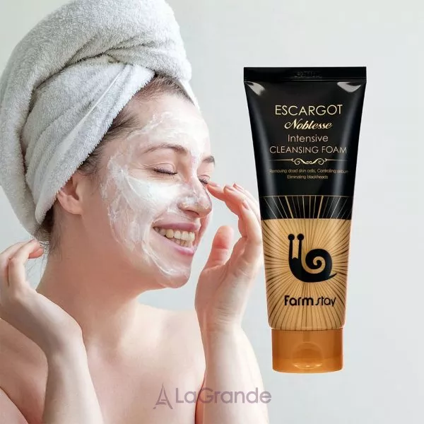 Farmstay Escargot Noblesse Intensive Cleansing Foam ����� � ������� ����������� ������