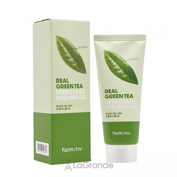 FarmStay Real Green Tea Deep Clear Peeling Gel ������� ��������� ����-���� ��� ������� � ���������� �������� ���