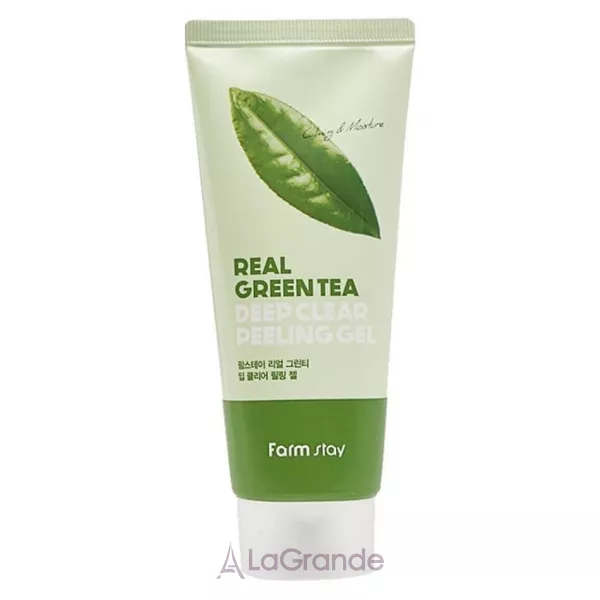 FarmStay Real Green Tea Deep Clear Peeling Gel ������� ��������� ����-���� ��� ������� � ���������� �������� ���