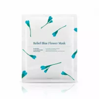 HYGGEE Relief Blue Flower Mask ������������� ����� ��� ����