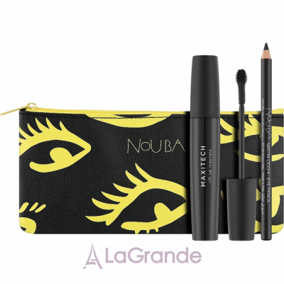 NoUBA Eye'M Maxitech Lift Up Mascara  (mascara/18ml + eye/pen/1.1g + bag)