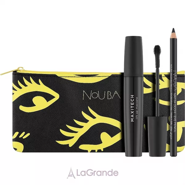 NoUBA Eye'M Maxitech Lift Up Mascara ����� (mascara/18ml + eye/pen/1.1g + bag)