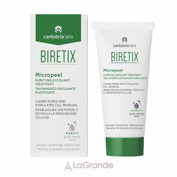 Cantabria Labs Biretix Micropeel Purifying Exfoliant Treatment ��������� �����-���������� ��� ���� � ����