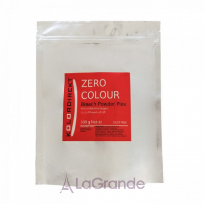 Kolordirekt Hair Coloring Zero Colour Bleach Powder Plex Dust Free With Poliamino Sugars ,    10 