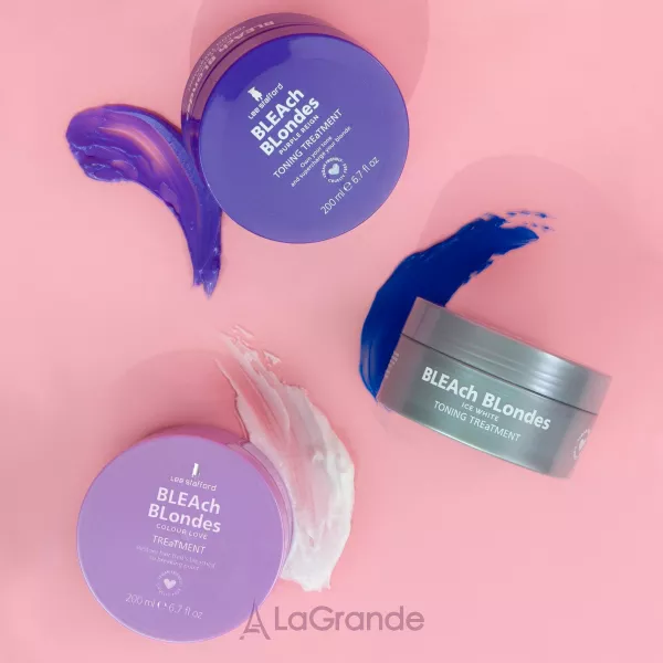 Lee Stafford BLEAch Blonde Toning Mask Purple Reign ����� ����� ��� ������������ ������ ������