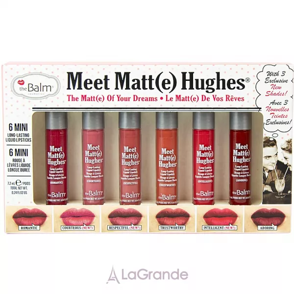 Thebalm Cosmetics Meet Matt(e) Hughes Mini Kit 12 ̳��-���� ������� ����� ��� ��� (lipstick/6x1.2ml)