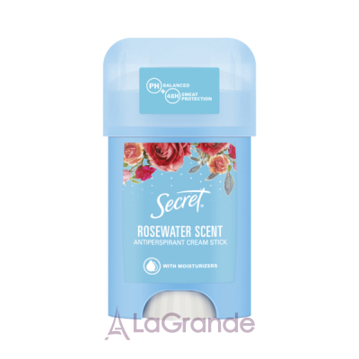 Secret Antiperspirant Cream Stick Rosewater Scent  - 