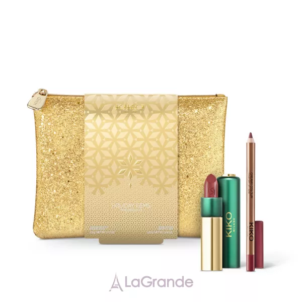 Kiko Holiday Gems Timeless Lip Kit 01 Classic Beauty ����� ������ � �������� ��� ��� 01