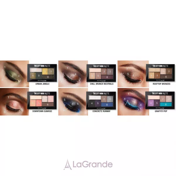 Maybelline The City Mini Eyeshadow Palette Makeup ������� ���� ��� ����