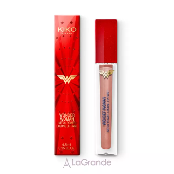 KIKO Wonder Woman Metal Power Lasting Lip Paint ������ ������ � ������������� �������