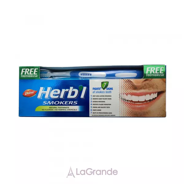 Dabur Herb�l Smokers Natural Toothpaste ������ ����� ��� �������, 150 � + ������ �����