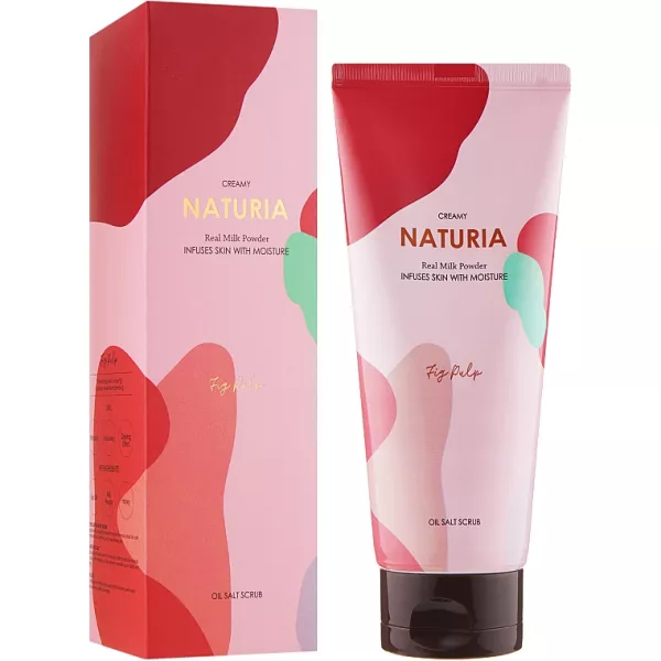 Naturia Creamy Oil Salt Scrub Fig Pulp ����� ��� ��� 