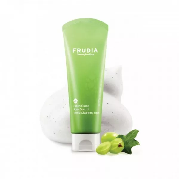 Frudia Green Grape Pore Control Scrub Cleansing Foam ���������������� �����-����� ��� �������� � ����������
